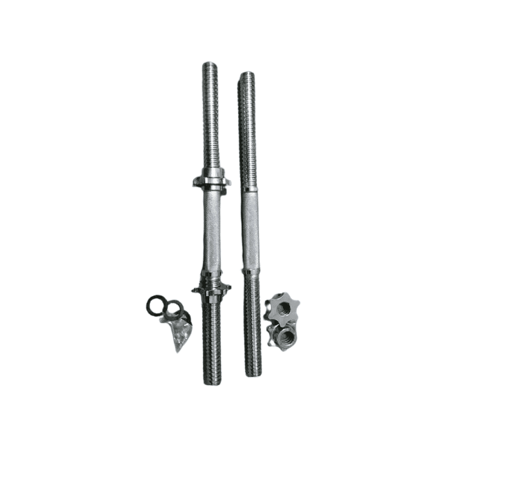 Par Barras Mancuernas Cromadas para Discos 35 cm 6 Par Barras Mancuernas Cromadas para Discos 35 cm - Imagen 6
