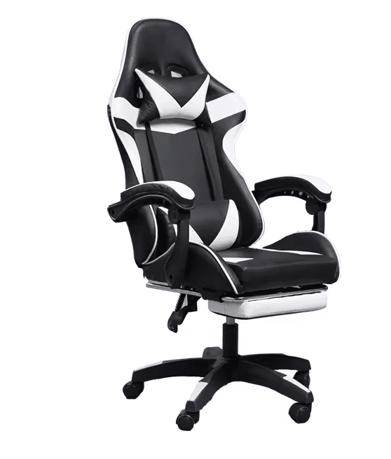 Silla Gamer Gold Negro con Blanco 1 Silla gamer gold