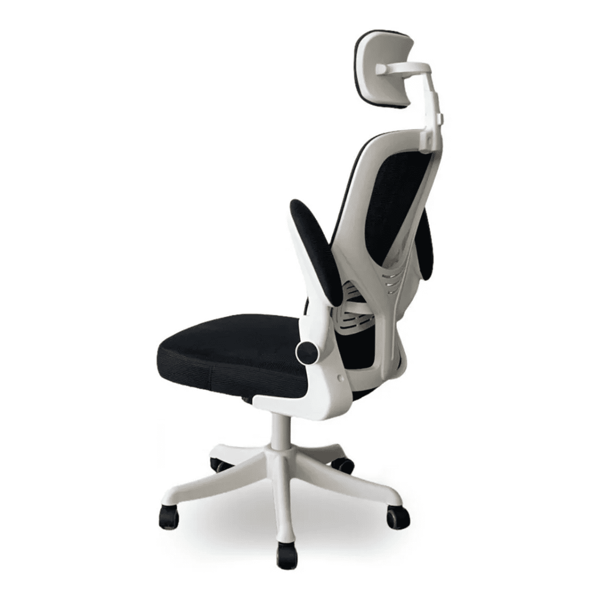 Silla De Escritorio Ejecutiva Con Brazos En Tela Color Blanca Con Negro 10 Silla De Escritorio Ejecutiva Con Brazos En Tela Color Blanca Con Negro - Imagen 10
