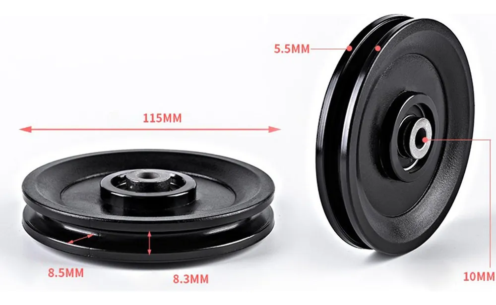 Rueda Polea Universal 115 mm 3 Rueda Polea Universal 115 mm - Imagen 3