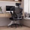 Silla de escritorio ejecutiva con brazos en tela