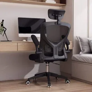 Silla de escritorio ejecutiva con brazos en tela