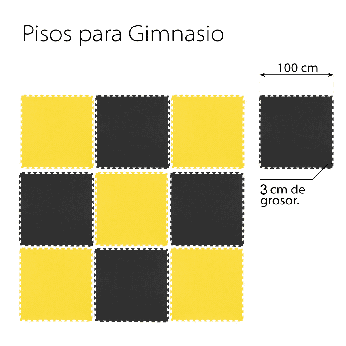 Piso Eva tatami o foami 1 metro cuadrado x 3 cm 4 Piso Eva tatami o foami 1 metro cuadrado x 3 cm - Imagen 4