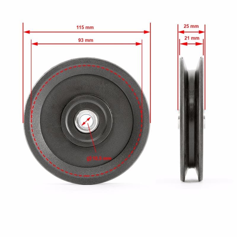 Rueda Polea Universal 115 mm 7 Rueda Polea Universal 115 mm - Imagen 7