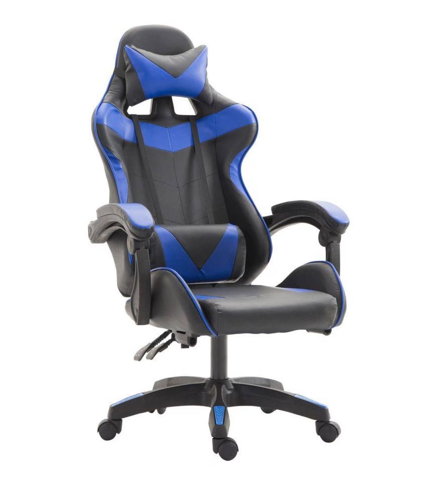 Silla Gamer Gold Negro Con Azul 2 Silla Gamer Gold Negro Con Azul - Imagen 2
