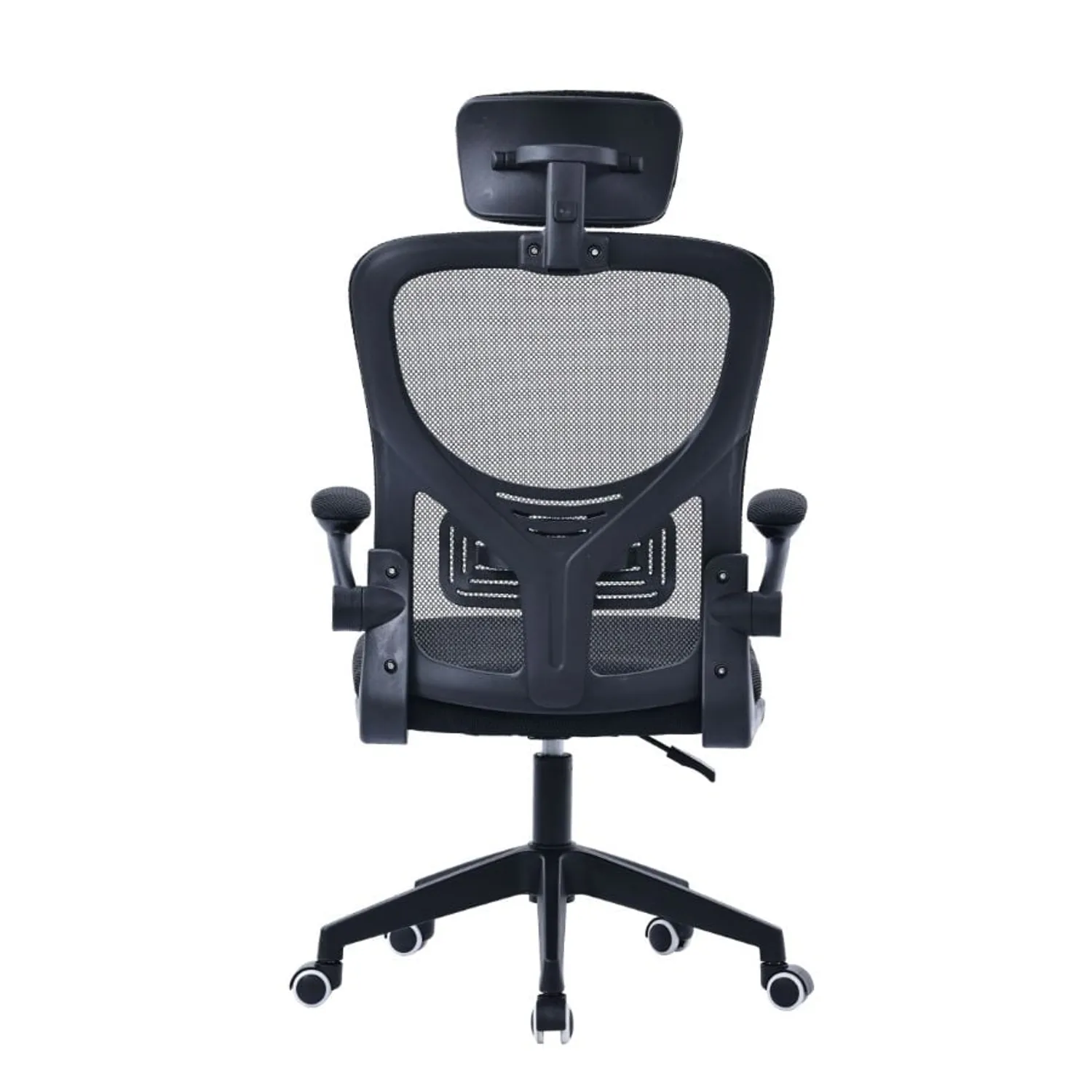 Silla de escritorio ejecutiva con brazos en tela Negro 5 Silla de escritorio ejecutiva con brazos en tela Negro - Imagen 5